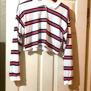 Long sleeve crop top